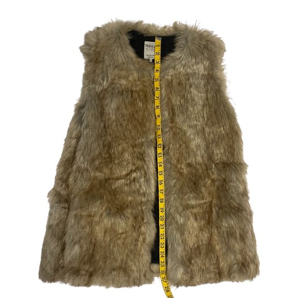 Zara Vest Faux Fur Tan Light Brown - Medium - Picture 5 of 8